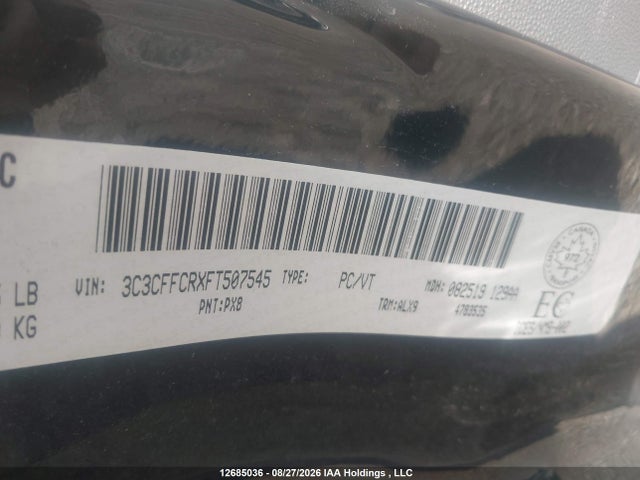 Fiat 500 LOUNGE 2015 3C3CFFCRXFT507545 Image 9