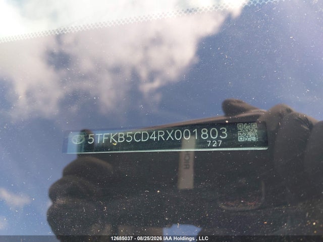 5TFKB5CD4RX001803 Toyota Tundra Sr 4x2