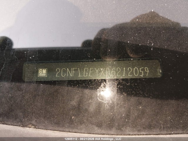 2010 Chevrolet Equinox Ltz მანქანა იყიდება აუქციონზე, vin: 2CNFLGEYXA6212059, აუქციონის ნომერი: 12685112