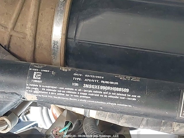 3NSGXE990RH088509 Polaris General Xp 1000 Sport
