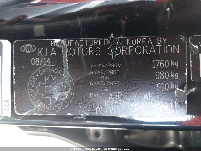 KIA Forte 2015 KNAFX4A60F5325417 Image 9