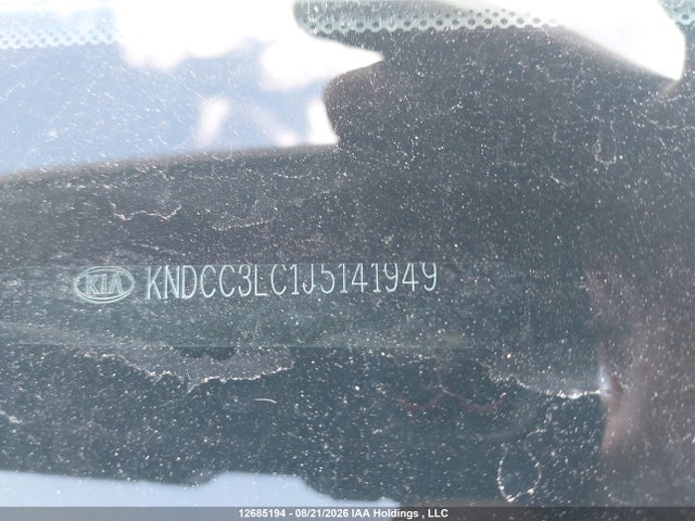 12685194 :رقم المزاد ، KNDCC3LC1J5141949 vin ، 2018 Kia Niro Ex/graphite مزاد بيع