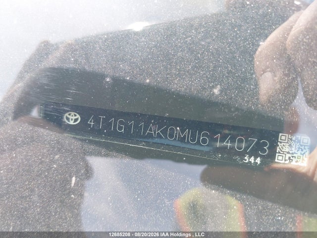 Продажа на аукционе авто 2021 Toyota Camry Se/se Night Shade, vin: 4T1G11AK0MU614073, номер лота: 12685208