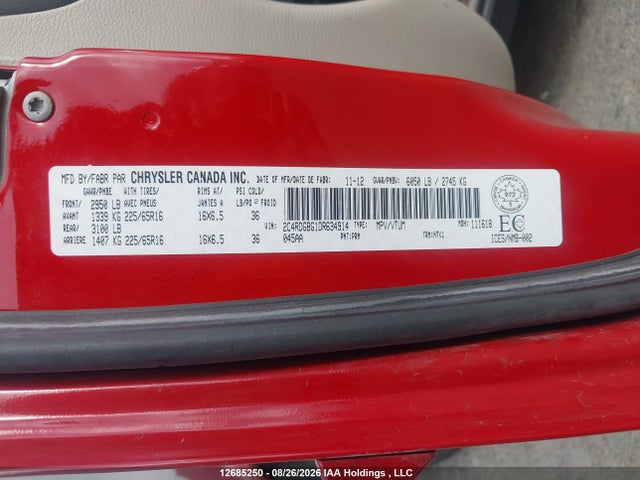Продажа на аукционе авто 2013 Dodge Grand Caravan Se, vin: 2C4RDGBG1DR634914, номер лота: 12685250