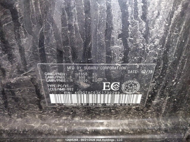 Subaru Impreza Premium 2019 4S3GTAC63K1730249 Image 20