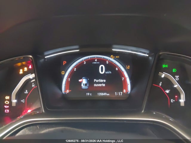 2019 Honda Civic Sport მანქანა იყიდება აუქციონზე, vin: SHHFK7H48KU304054, აუქციონის ნომერი: 12685275