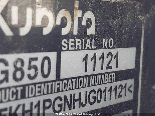 Kubota Rtv 2018 A5KH1PGNHJG011121 Image 9