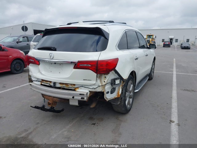 2014 Acura Mdx Elite Package მანქანა იყიდება აუქციონზე, vin: 5FRYD4H83EB501402, აუქციონის ნომერი: 12685286