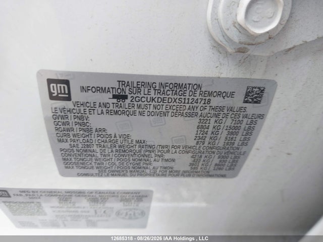 Chevrolet Silverado K1500 Lt 2025 2GCUKDEDXS1124718 Image 9