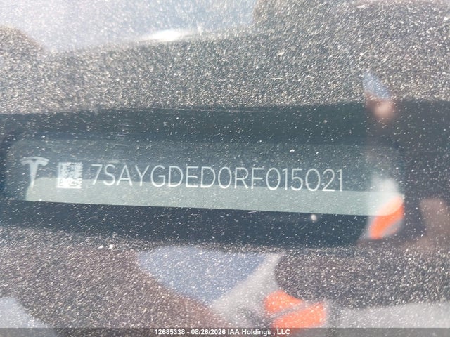 12685338 :رقم المزاد ، 7SAYGDED0RF015021 vin ، 2024 Tesla Model Y مزاد بيع