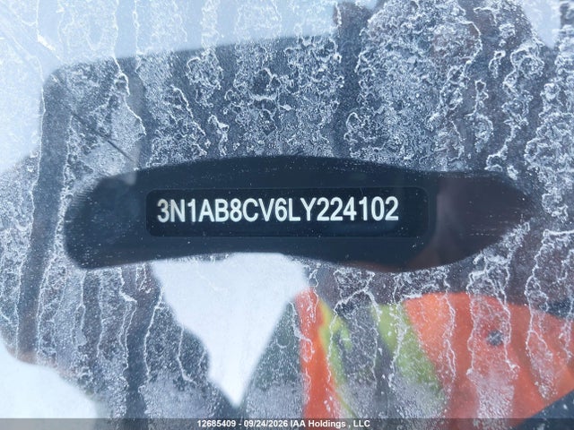 2020 Nissan Sentra მანქანა იყიდება აუქციონზე, vin: 3N1AB8CV6LY224102, აუქციონის ნომერი: 12685409