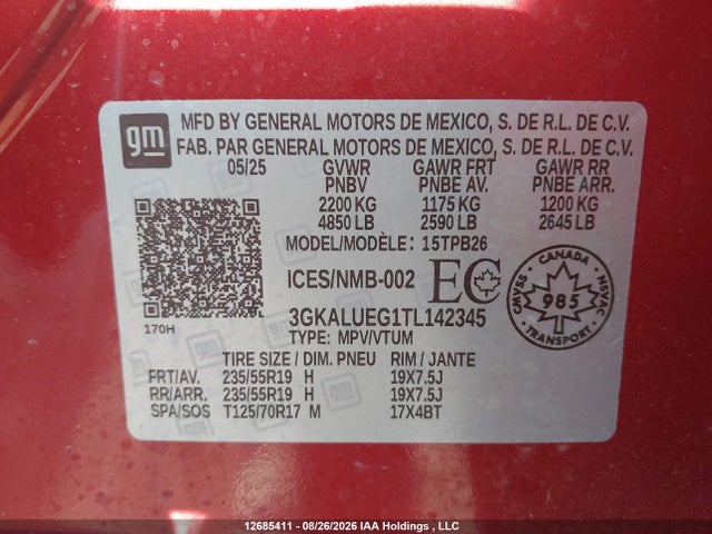 GMC Terrain Elevation Awd 2026 3GKALUEG1TL142345 Image 21