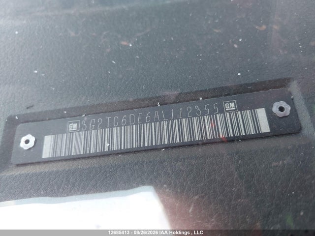 12685413 :رقم المزاد ، 3G2TC6DE6AL112355 vin ، 2010 Pontiac G3 مزاد بيع