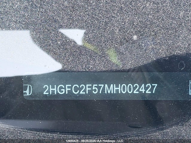 Honda Civic Lx 2021 2HGFC2F57MH002427 Image 20