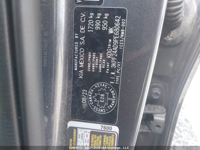 KIA FORTE LX 2023 3KPF24AD9PE680642 Image 9