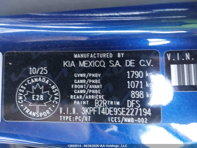 KIA K4 Lx 2025 3KPFT4DE9SE227194 Image 19
