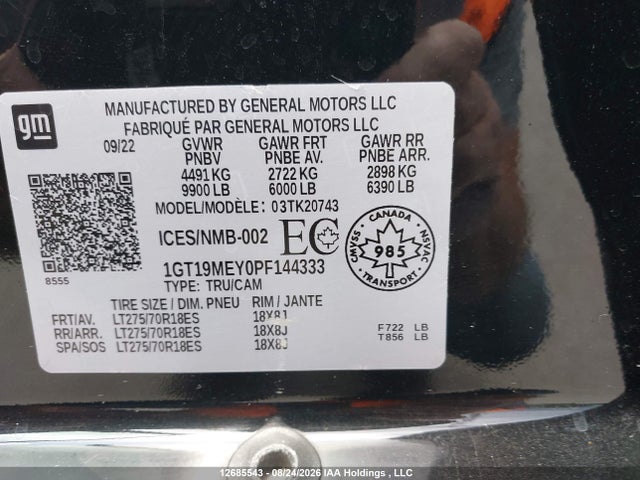 GMC Sierra K2500 Sle 2023 1GT19MEY0PF144333 Image 19