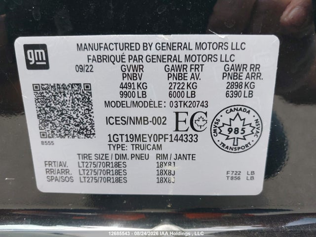 GMC Sierra K2500 Sle 2023 1GT19MEY0PF144333 Image 9
