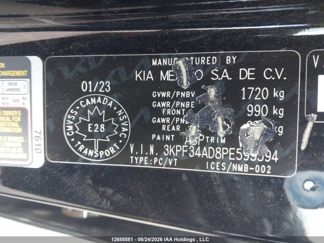 KIA Forte Ex/ex+/ex Premium 2023 3KPF34AD8PE595594 Image 20