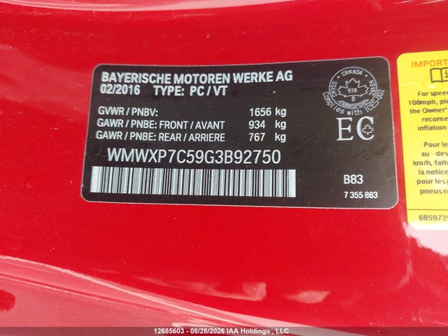 Mini Cooper 2016 WMWXP7C59G3B92750 Image 18