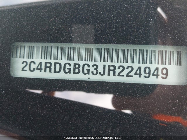 Продаж на аукціоні авто 2018 Dodge Grand Caravan Se, vin: 2C4RDGBG3JR224949, номер лоту: 12685633
