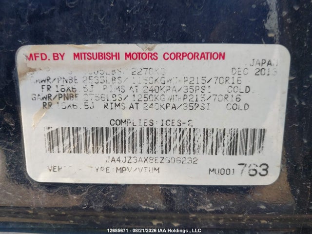 Mitsubishi Outlander Se 2014 JA4JZ3AX8EZ606232 Image 17