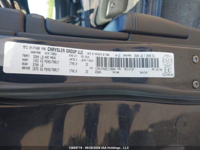 1C4RJFAG8EC178344 Jeep Grand Cherokee Laredo