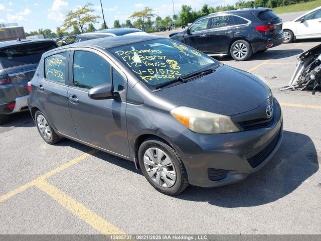 12685737 :رقم المزاد ، JTDKTUD33CD515132 vin ، 2012 Toyota Yaris مزاد بيع