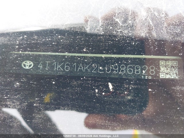 4T1K61AK2LU986928 Toyota CAMRY XSE