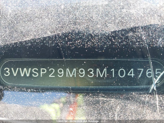 12685764 :رقم المزاد ، 3VWSP29M93M104765 vin ، 2003 Volkswagen Jetta Gls Tdi مزاد بيع