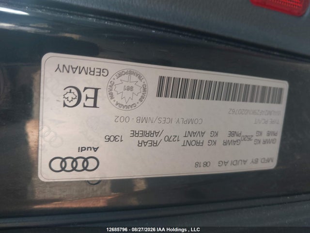 Продаж на аукціоні авто 2019 Audi A6 55 Technik, vin: WAUM2AF29KN020762, номер лоту: 12685796