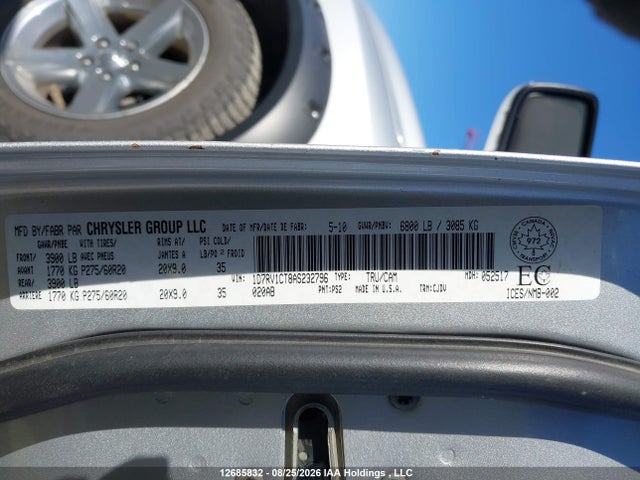 Продаж на аукціоні авто 2010 Dodge Ram 1500 Sport, vin: 1D7RV1CT8AS232796, номер лоту: 12685832