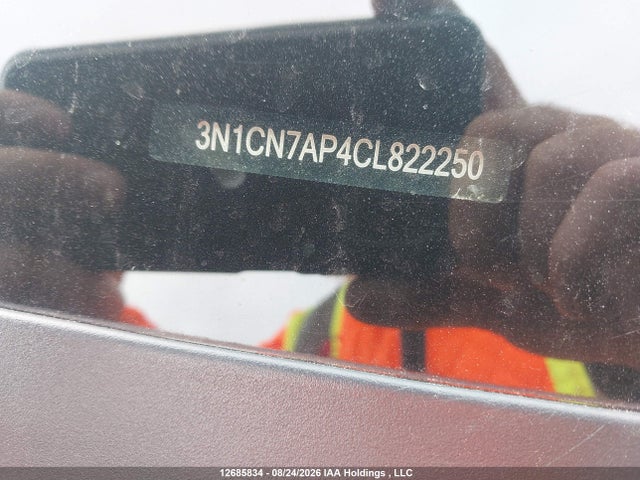 12685834 :رقم المزاد ، 3N1CN7AP4CL822250 vin ، 2012 Nissan Versa S/sv/sl مزاد بيع