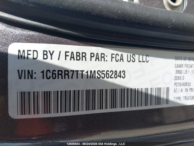 RAM 1500 Classic Slt 2021 1C6RR7TT1MS562843 Image 17