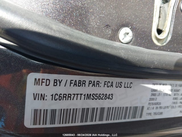 RAM 1500 Classic Slt 2021 1C6RR7TT1MS562843 Image 9