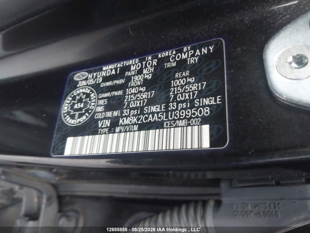 Aukcja sprzedaży 2020 Hyundai Kona Preferred Awd, vin: KM8K2CAA5LU399508, numer aukcji: 12685858