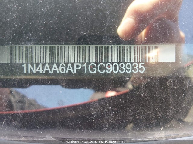 12685877 :رقم المزاد ، 1N4AA6AP1GC903935 vin ، 2016 Nissan Maxima مزاد بيع