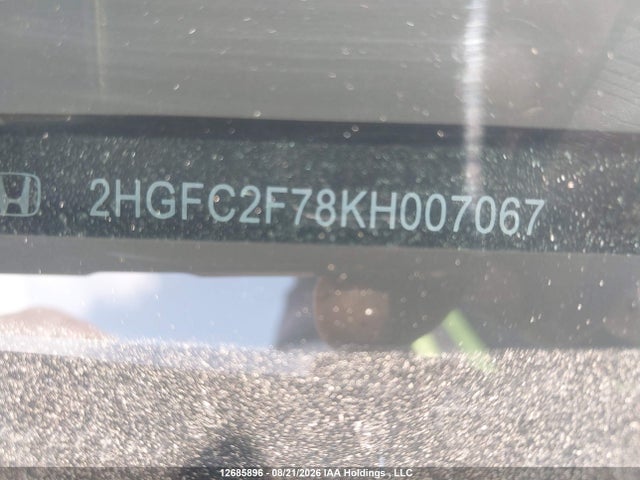 Honda CIVIC EX 2019 2HGFC2F78KH007067 Image 19