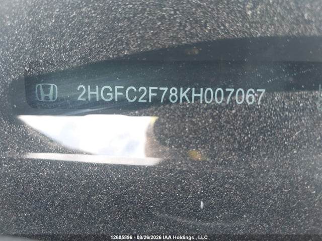 Honda CIVIC EX 2019 2HGFC2F78KH007067 Image 20