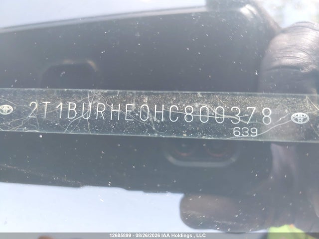 Продажа на аукционе авто 2017 Toyota Corolla Le, vin: 2T1BURHE0HC800378, номер лота: 12685899