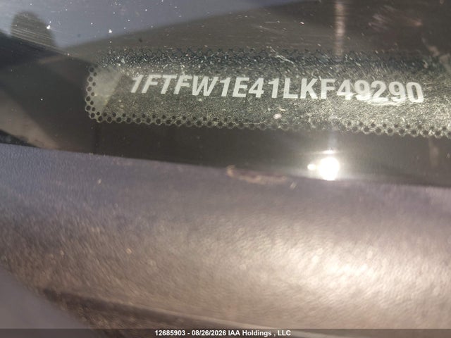 12685903 :رقم المزاد ، 1FTFW1E41LKF49290 vin ، 2020 Ford F150 Supercrew مزاد بيع