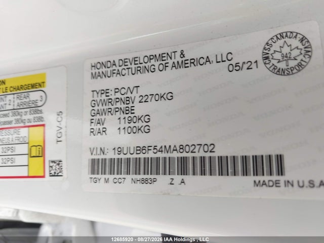 Acura Tlx A-spec 2021 19UUB6F54MA802702 Image 9
