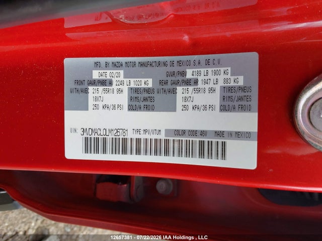 Mazda Cx-30 Gs 2020 3MVDMACL0LM126781 Image 9