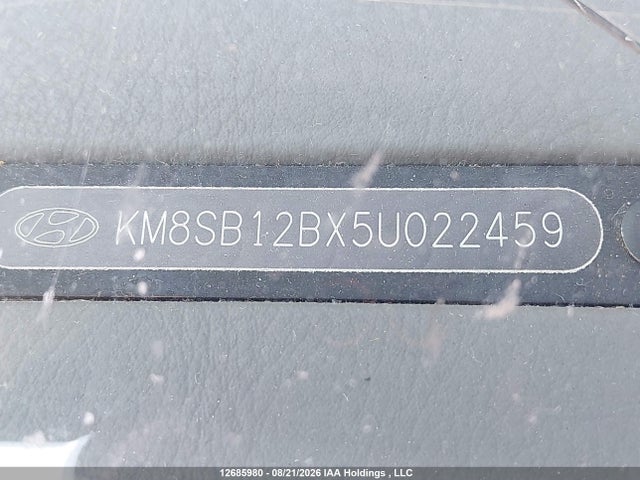 12685980 :رقم المزاد ، KM8SB12BX5U022459 vin ، 2005 Hyundai Santa Fe مزاد بيع