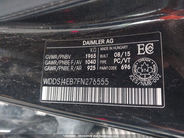 Mercedes-Benz CLA 250 2015 WDDSJ4EB7FN276555 Image 9