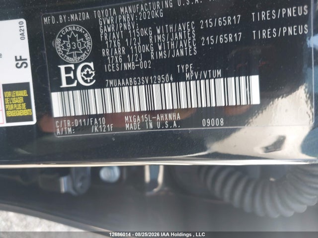 Toyota Corolla Cross 2025 7MUAAABG3SV129504 Image 9