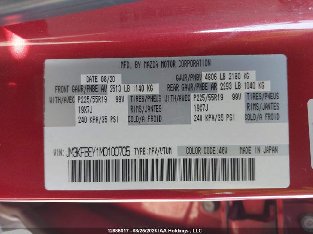 Mazda Cx-5 Signature 2021 JM3KFBEY1M0100705 Image 17