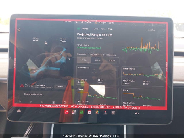 Tesla Model Y Long Range 2021 5YJYGDEE4MF067458 Image 7