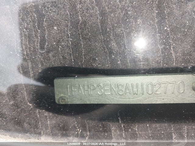 12686039 :رقم المزاد ، 1FAHP3EN8AW102770 vin ، 2010 Ford Focus S مزاد بيع