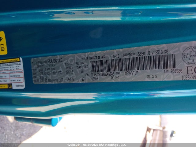 1C4HJXEN6KW644003 Jeep Wrangler Unlimited Sahara